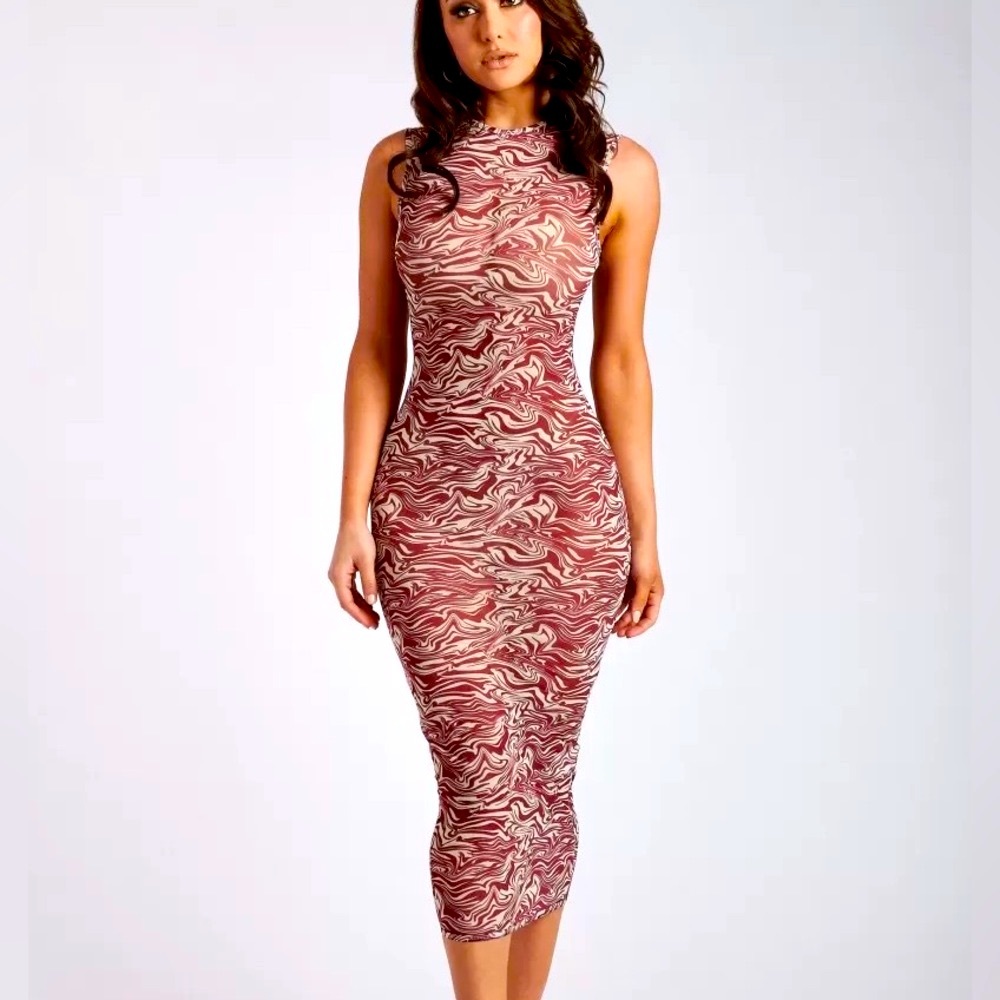 MESHKI / Bonnie Sleeve / Maxi Dress / X-Small / Wine Color / New With Tag 🏷️